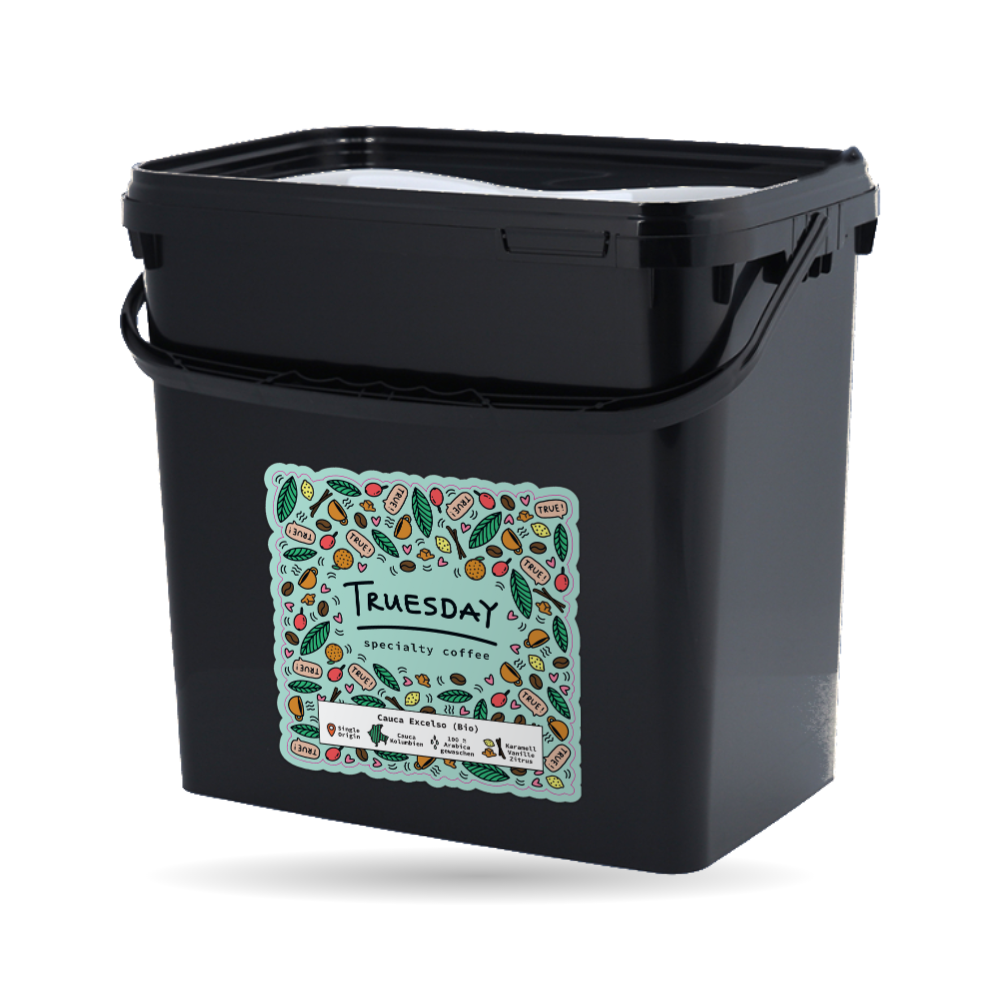 Cauca Excelso im 4 kg Mehrweg-Eimer