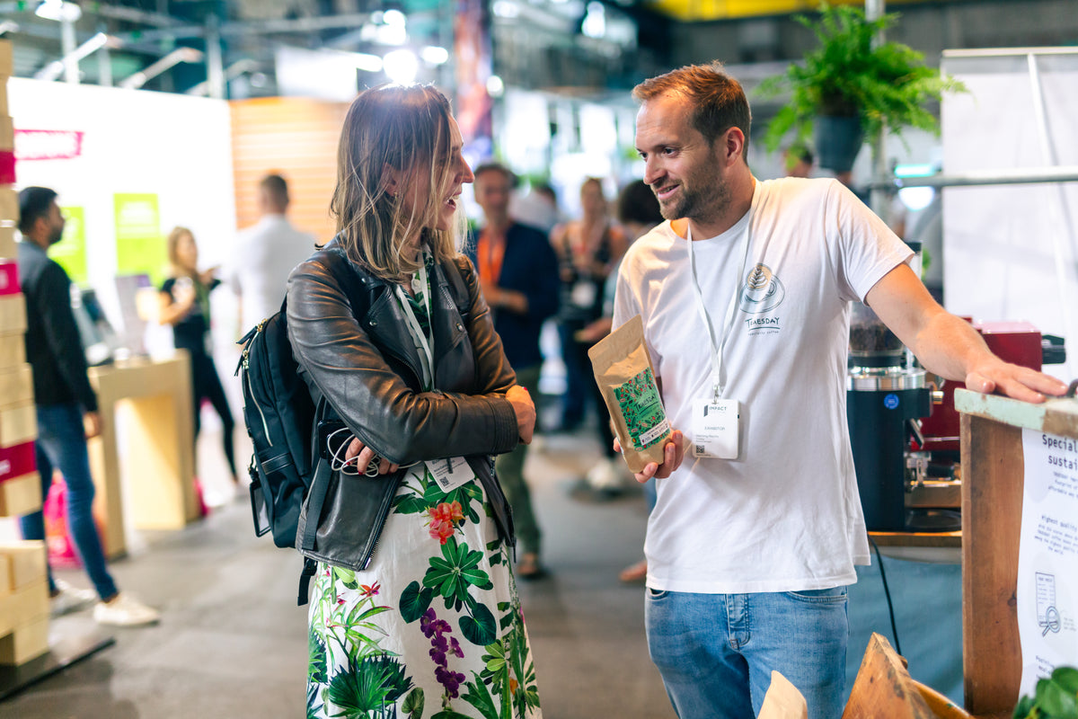 Impact Festival · Kaffee-Beratung am Stand